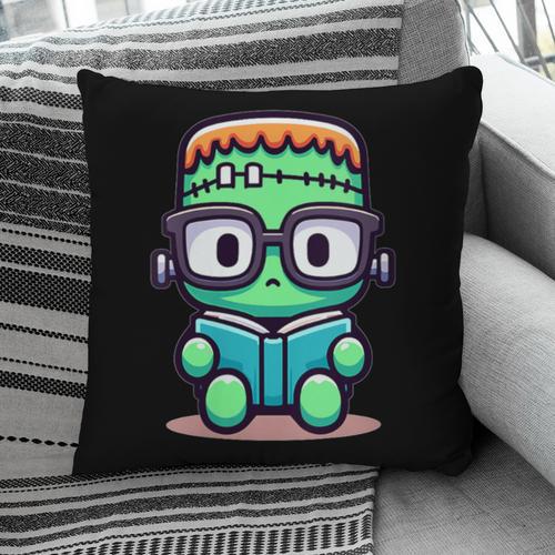 Book Lover Frankenstein's Monster With Reading Glasses Pillowcase - Bookorys DE