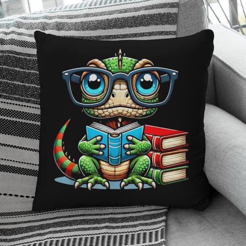 Book Lover Reading Iguana Pillowcase - Bookorys