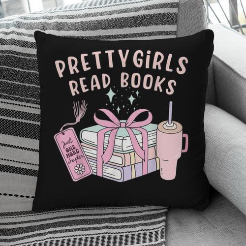 Book Lover's Pretty Girl's Read Books Pillowcase - Bookorys DE