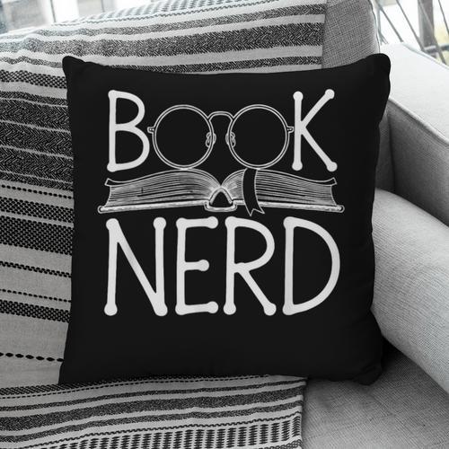 Book Nerd Retro Style Readers Librarians Authors Bookworms Pillowcase - Bookorys