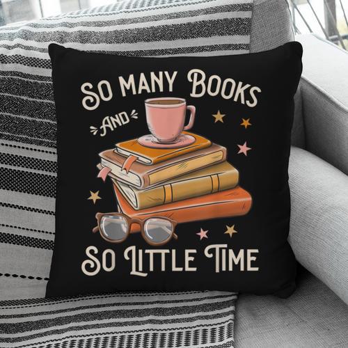 Book Reading Kafee Librarian Vele Books And Little Time Pillowcase - Bookorys
