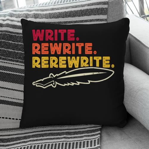 Book Writer Quote Author Journalist Rewrite Novelist Pillowcase - Bookorys