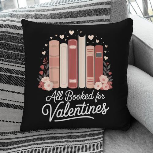 All Booked For Valentines Book Lovers Hearts Pillowcase - Bookorys DE