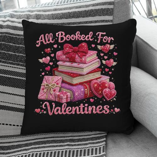 All Booked Valentine's Girly Teacher Coquette Love Pillowcase - Bookorys AU