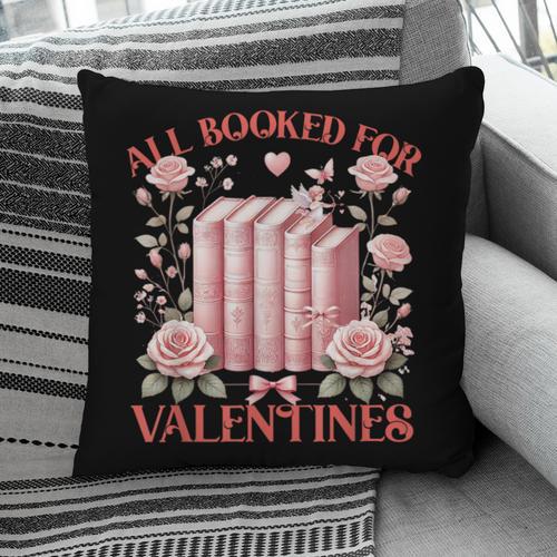All Booked For Valentines Shirt Romantic Cupid Roses Books Pillowcase - Bookorys