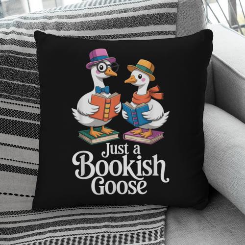 Bookish Goose Cute Geese With Hats Reading Books Pillowcase - Bookorys