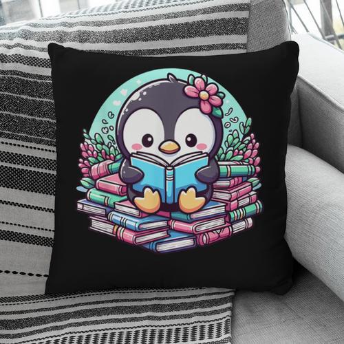 Bookish Penguin Heart A Readers Love Penguins Pillowcase - Bookorys