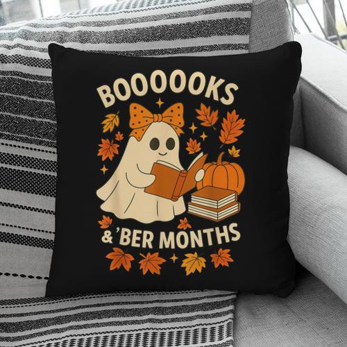 Books And BER Months Fall Librarian Reading Halloween Pillowcase - Bookorys UK