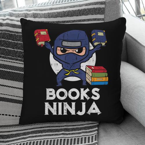 Books Ninja Read Reading Librarian Book Toddler Boys Kids Pillowcase - Bookorys CA
