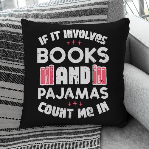Books Pajamas Read Reading Book Librarian Women Girls Pillowcase - Bookorys