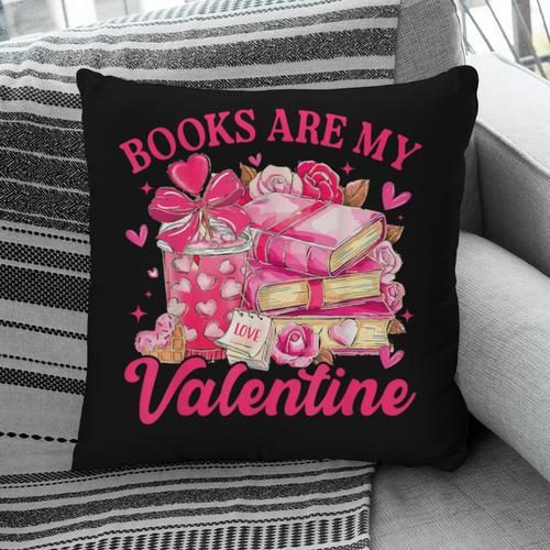 Books Are My Valentine Book Lover Heart Matching Party Pillowcase - Bookorys DE