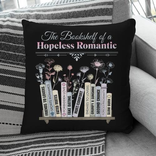 The Bookshelf Of a Hopeless Romantic Rom-Com Reading Bookish Pillowcase - Bookorys DE