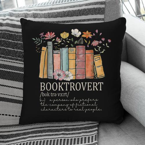 Booktrovert Cozy Book Lover Book Nerd Literary Humor Pillowcase - Bookorys UK