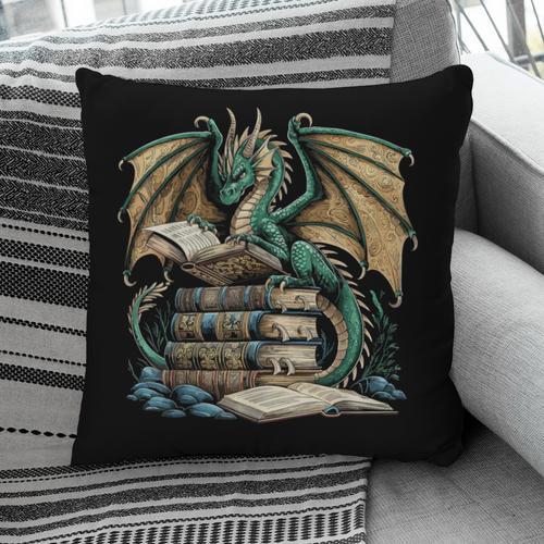 Bookworm Dragons Reading Book Dragons And Books Pillowcase - Bookorys