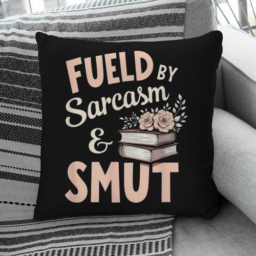Bookworm Fueled By Sarcasm And Smut Book Reading Pillowcase - Bookorys DE