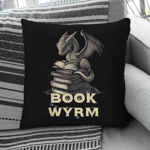 Bookwyrm Dragon Fantasy Bookish Fairytale Book Lover Pillowcase - Bookorys DE