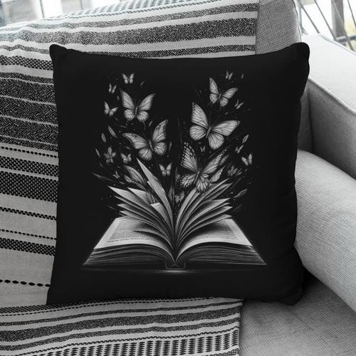 Butterflies And Book Lovers Reading Bookworm Pillowcase - Bookorys UK