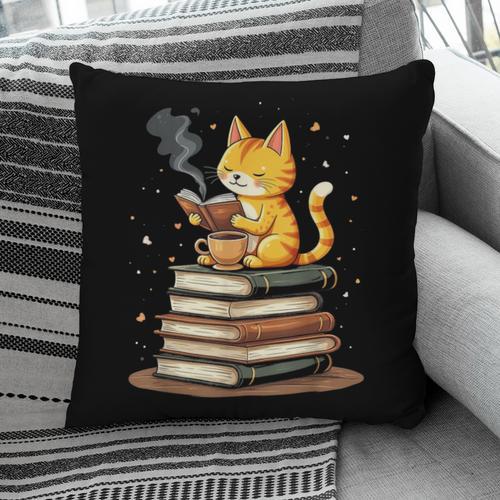 Cat Reading Books Pillowcase - Bookorys DE
