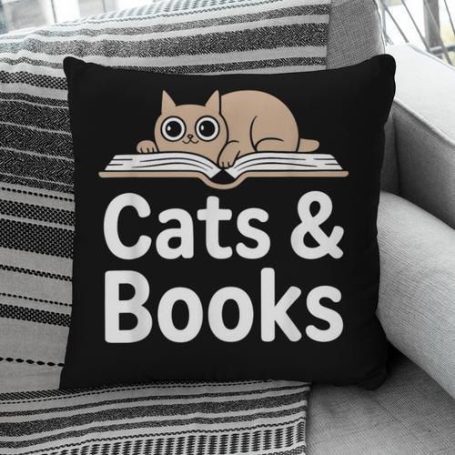 Cats And Books Pillowcase - Bookorys DE
