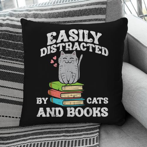 Cats And Books Read Reading Librarian Book Across America Pillowcase - Bookorys