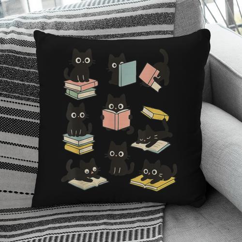 Cats Reading Books Cat Lover Pillowcase - Bookorys UK