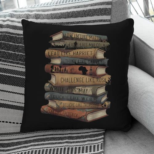 Celebrating History Month Floral Books Teacher Pillowcase - Bookorys DE