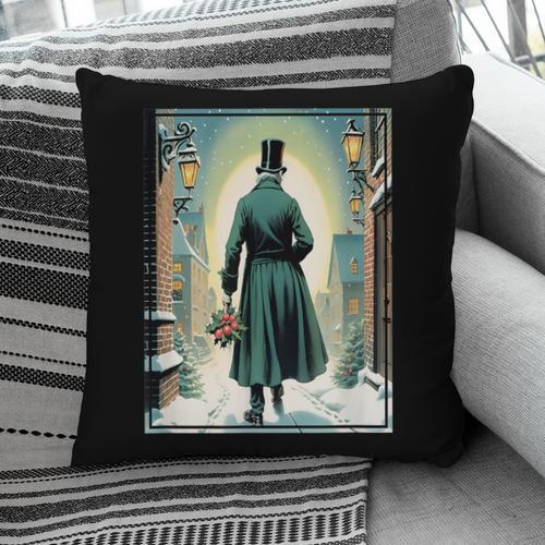 Charles Dickens Christmas Classic Book Ebeneezer Scrooge -Adults Kids Small Short Sleeve T-Shirt Pillowcase - Bookorys CA