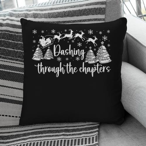 Christmas Book Lover Santa Dashing Through One More Chapter Pillowcase - Bookorys UK