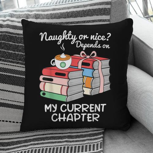 Christmas Book Lovers Naughty Or Nice Pillowcase - Bookorys DE