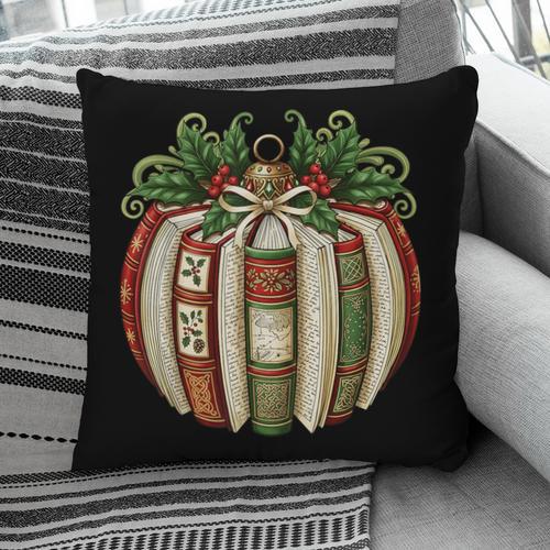 Christmas Book Ornament Bookworm Book Lover Men Women Pillowcase - Bookorys UK