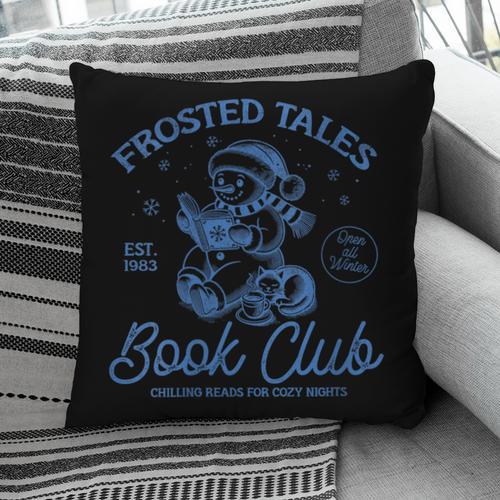 Christmas Snowman Frosted Tales Book Club Pillowcase - Bookorys