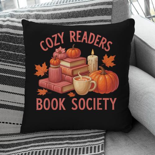 Cozy Readers Book Society Teacher Reading Floral Pumpkin Tee Pillowcase - Bookorys