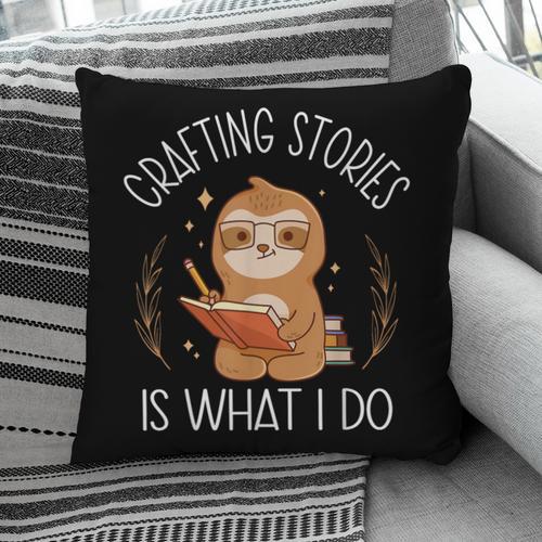 Crafting Stories Is What I Do Reading Writing Book Author Pillowcase - Bookorys