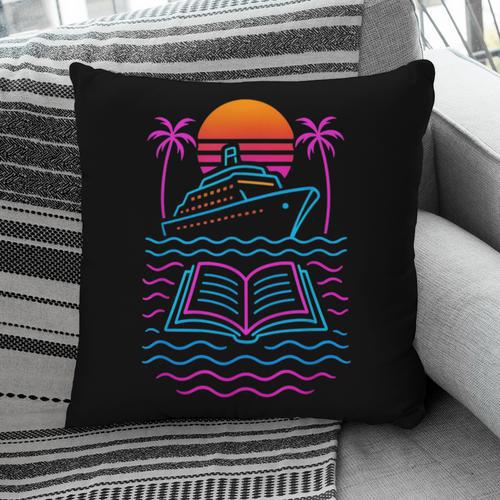 Cruise Ship Vacations Reading Book Lovers Sunset Pillowcase - Bookorys DE