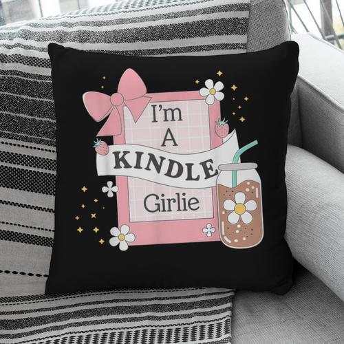 Cute Bookish Kindle Girlie Nerdy Read Book Lover Girl Women Pillowcase - Bookorys DE