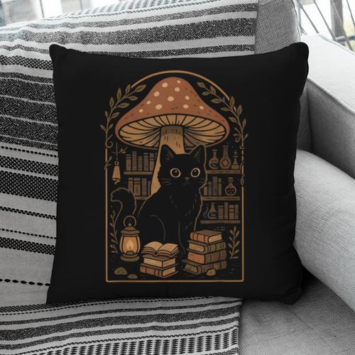 Cute Cat Grunge Cottagecore Therian Clothing Book Lover Pillowcase - Bookorys DE