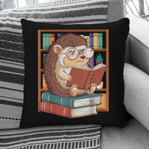 Cute Hedgehog Book Nerd Pillowcase - Bookorys