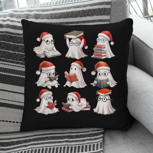 Cute Read More Booooooks Ghost Read More Books Christmas Pillowcase - Bookorys
