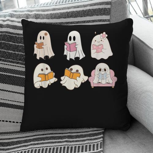 Cute Spooky Reading Book Halloween Fall Ghost Autumn Pillowcase - Bookorys AU