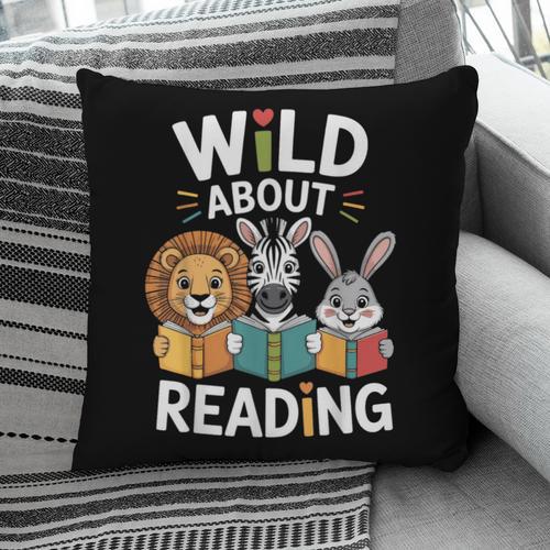 Cute Wildlife Zoo Animals For Book Reader Bookworms Pillowcase - Bookorys UK
