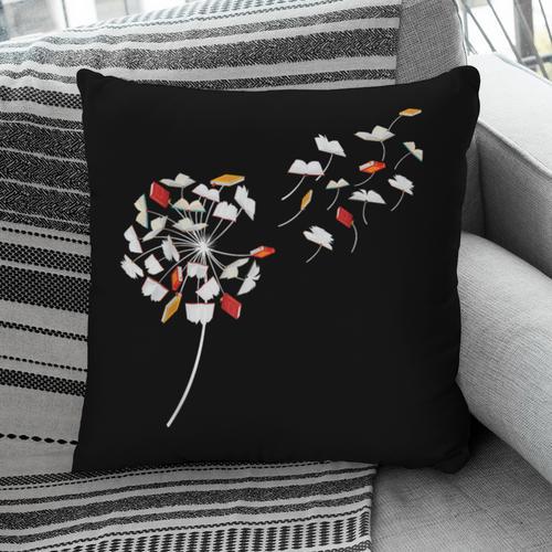 Dandelion Books Book Lover Reading Bookworm Reader Pillowcase - Bookorys DE