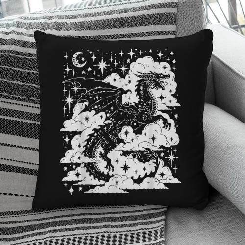 Dark Academia Fantasy Dragon Book Lover Bookish Goblincore Pillowcase - Bookorys DE