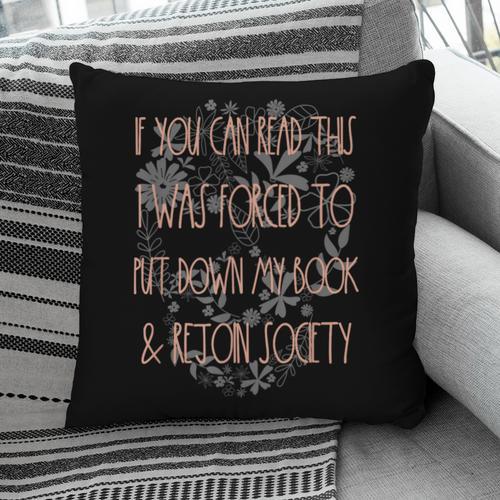 Dark Romance Put Down My Book Spicy Bookish Merch Romantasy Pillowcase - Bookorys AU