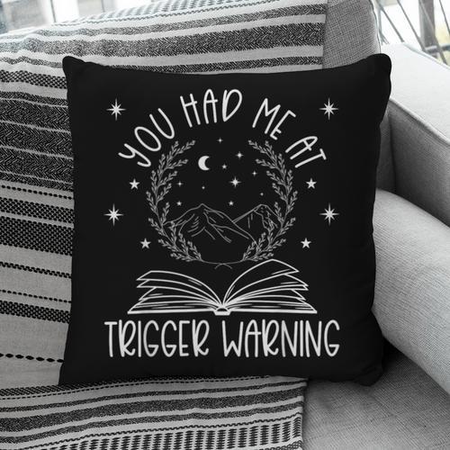 Dark Romance Trigger Warning Spicy Book Merch Women Smut Pillowcase - Bookorys CA