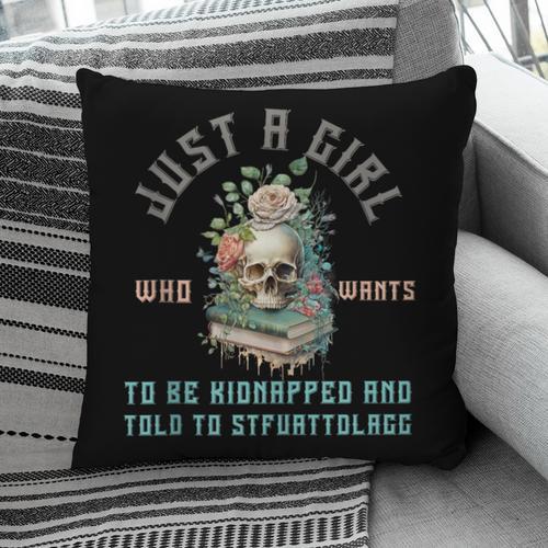 Dark Romance Women STFUATTDLAGG Smutt Book Merch Good Girl Pillowcase - Bookorys