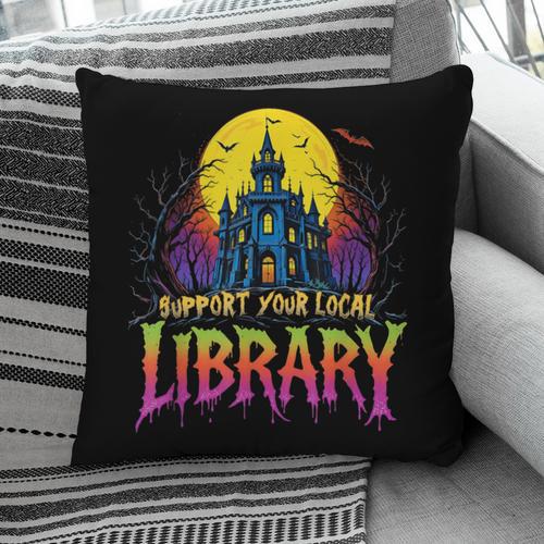Death Gothic Support Your Local Library Lovers Book Pillowcase - Bookorys AU
