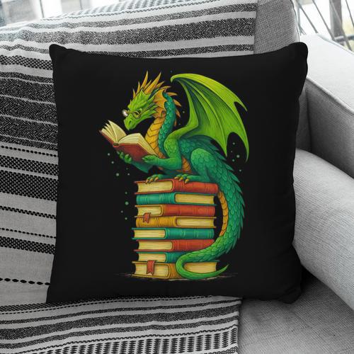 Dragon Reading Books Matching Bookworm Readers Librarian Pillowcase - Bookorys