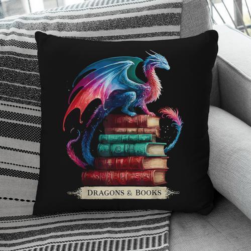 Dragons And Books Dragonworm Book Lover Reading Pillowcase - Bookorys DE