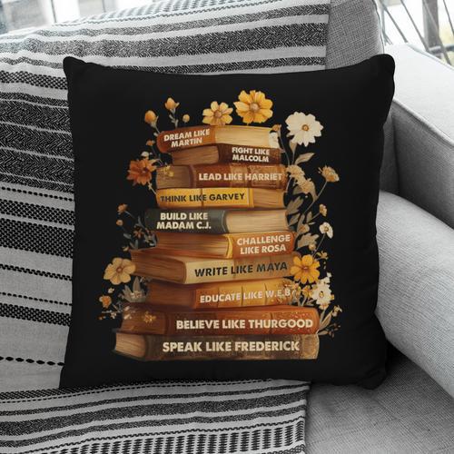 Dream Like Martin Floral Book History Month Women Men Pillowcase - Bookorys