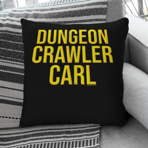 Dungeon Crawler Carl Yellow Text Logo LitRPG Series Book Pillowcase - Bookorys CA